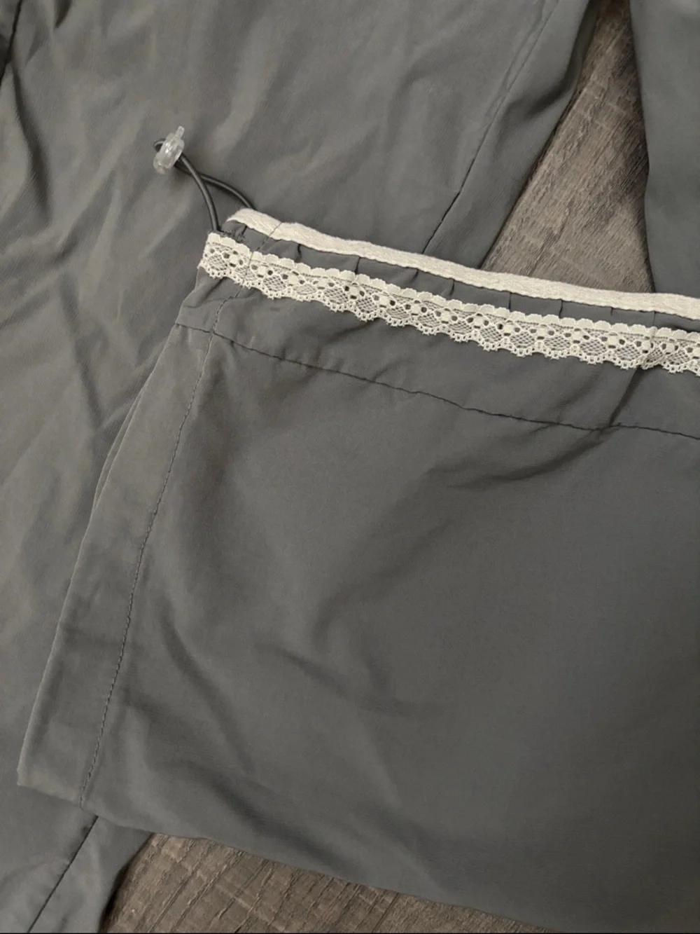 Gray Track Pants with Side Stripes - Picture 2 of 5